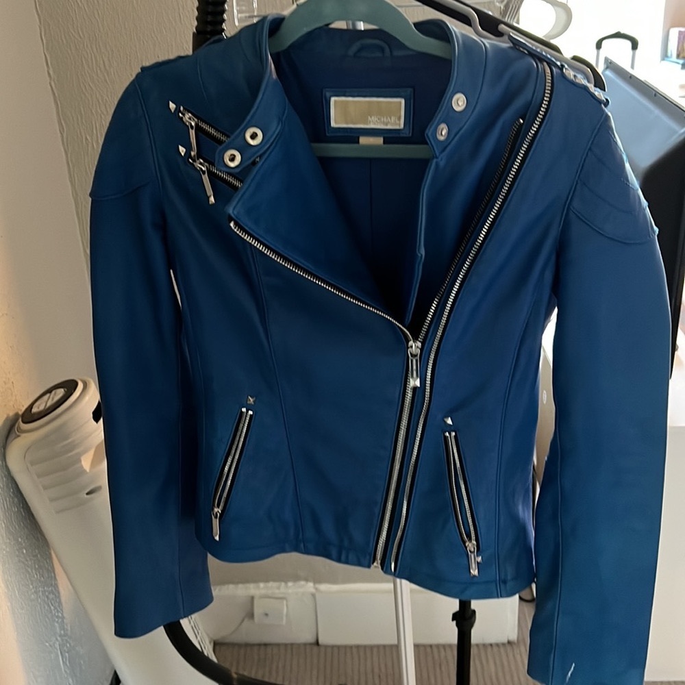 Michael Michael Kors Leather Biker Jacket